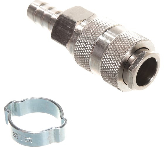 Изображение товара Разъемное соединение FUBAG рапид, елочка 10мм с обжимным кольцом 15х18мм, блистер 1 шт, 180122 B