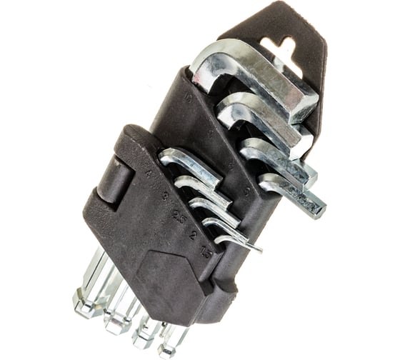 Изображение товара Набор шестигранных ключей LOM с шаром, 1.5 - 10 мм, 9 шт. 2354388