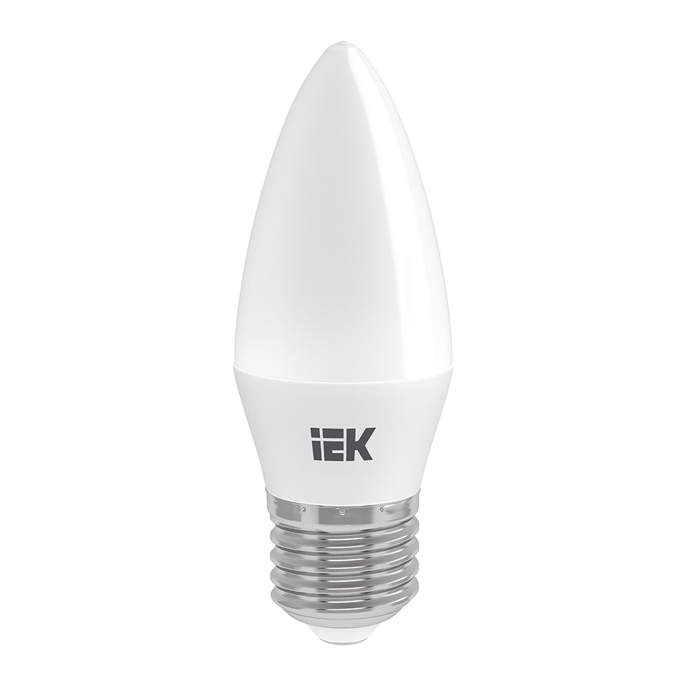 фото Лампа iek led, c35, свеча, 9вт, 230в, 4000к, e27 lle-c35-9-230-40-e27