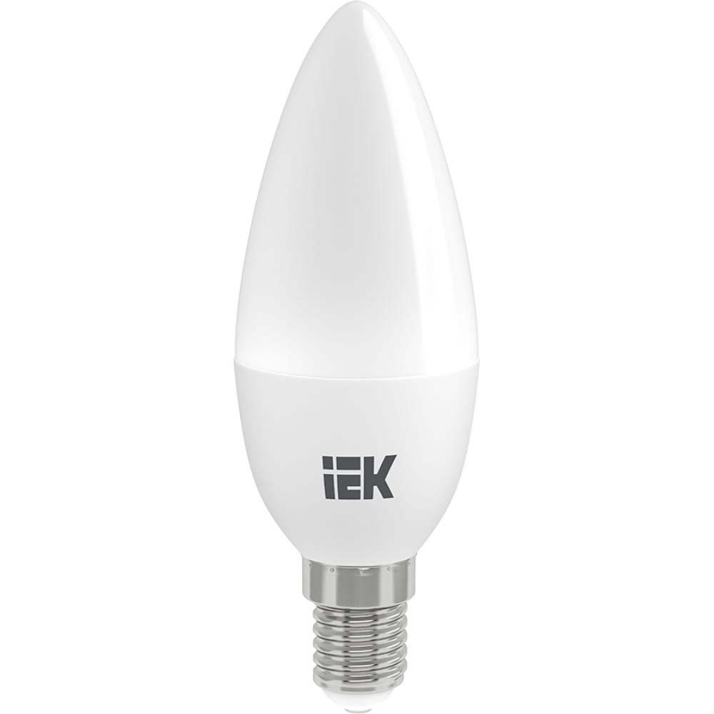 фото Лампа iek led, c35, свеча, 9вт, 230в, 4000к, e14 lle-c35-9-230-40-e14