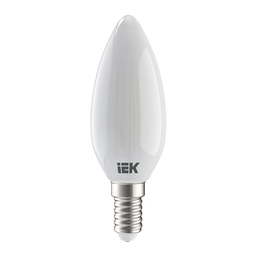 фото Лампа iek серия 360, led, c35, свеча, матовая, 7вт, 230в, 3000к, e14 llf-c35-7-230-30-e14-fr