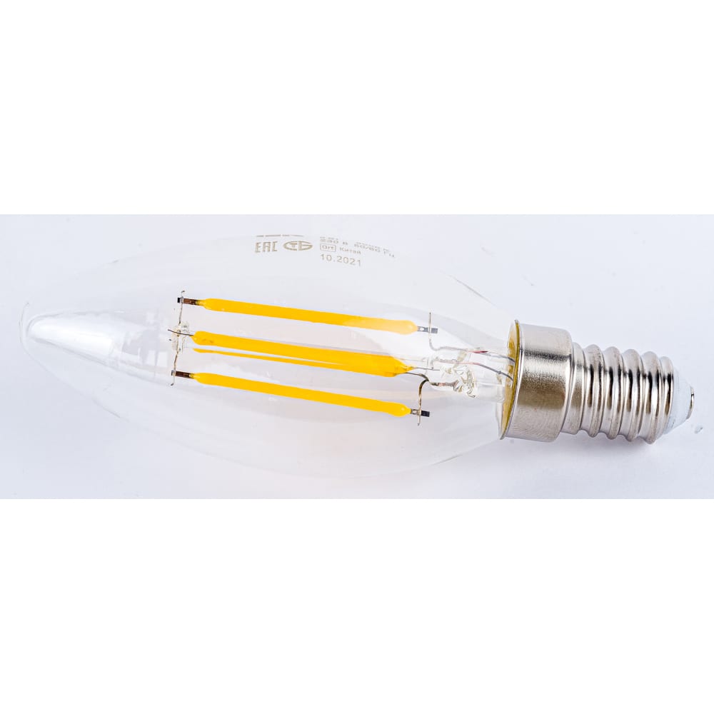 Лампа IEK свеча декоративная сказочный гномик 5 2х5 8х13 2 см металлик