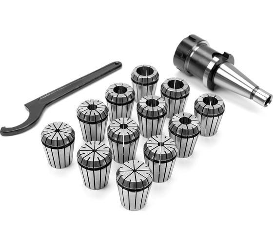 Изображение товара Патрон цанговый 30 с набором цанг ER32 12 шт, 3-20 мм Micron 108060