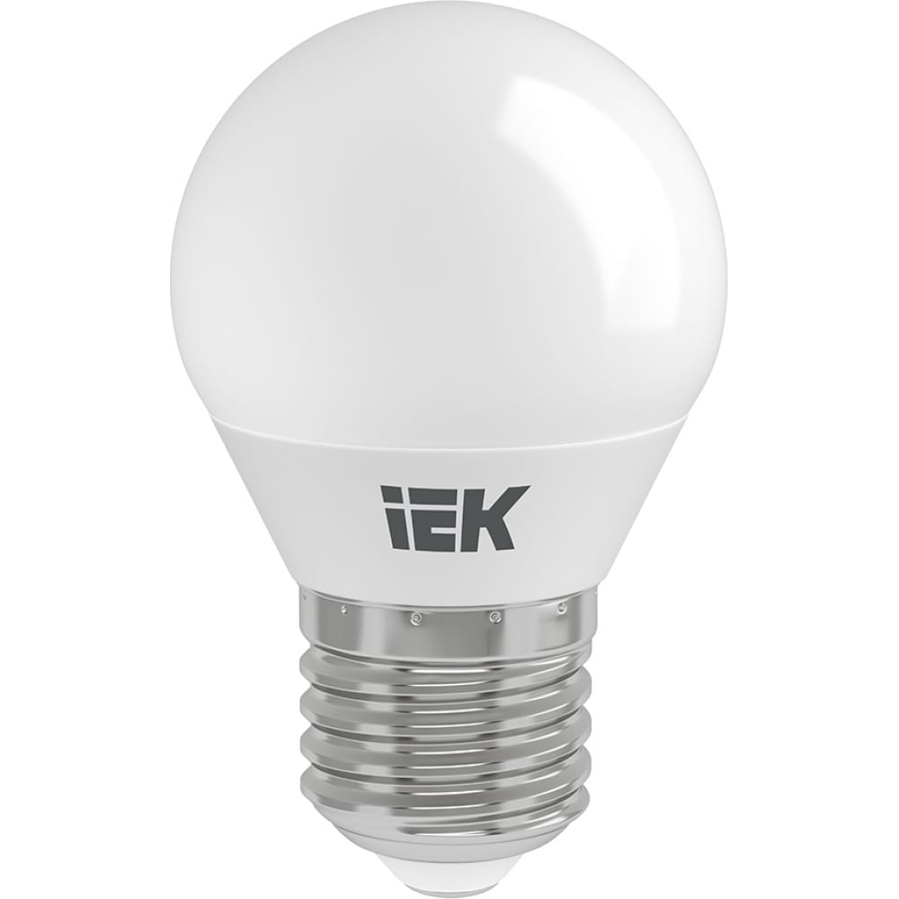 фото Лампа iek led, g45, шар, 9вт, 230в, 6500к, e27 lle-g45-9-230-65-e27