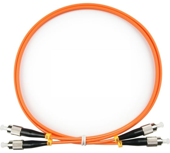 Изображение товара Оптический патч-корд TopLAN дуплексный MM 50/125, 5 м, DPC-TOP-OM2-FC/P-FC/P-5.0