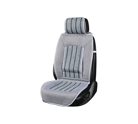 Изображение товара Накидка сиденья SKYWAY Summer-03 папирус/полиэстер, с поддержкой спины, голубой S01302026