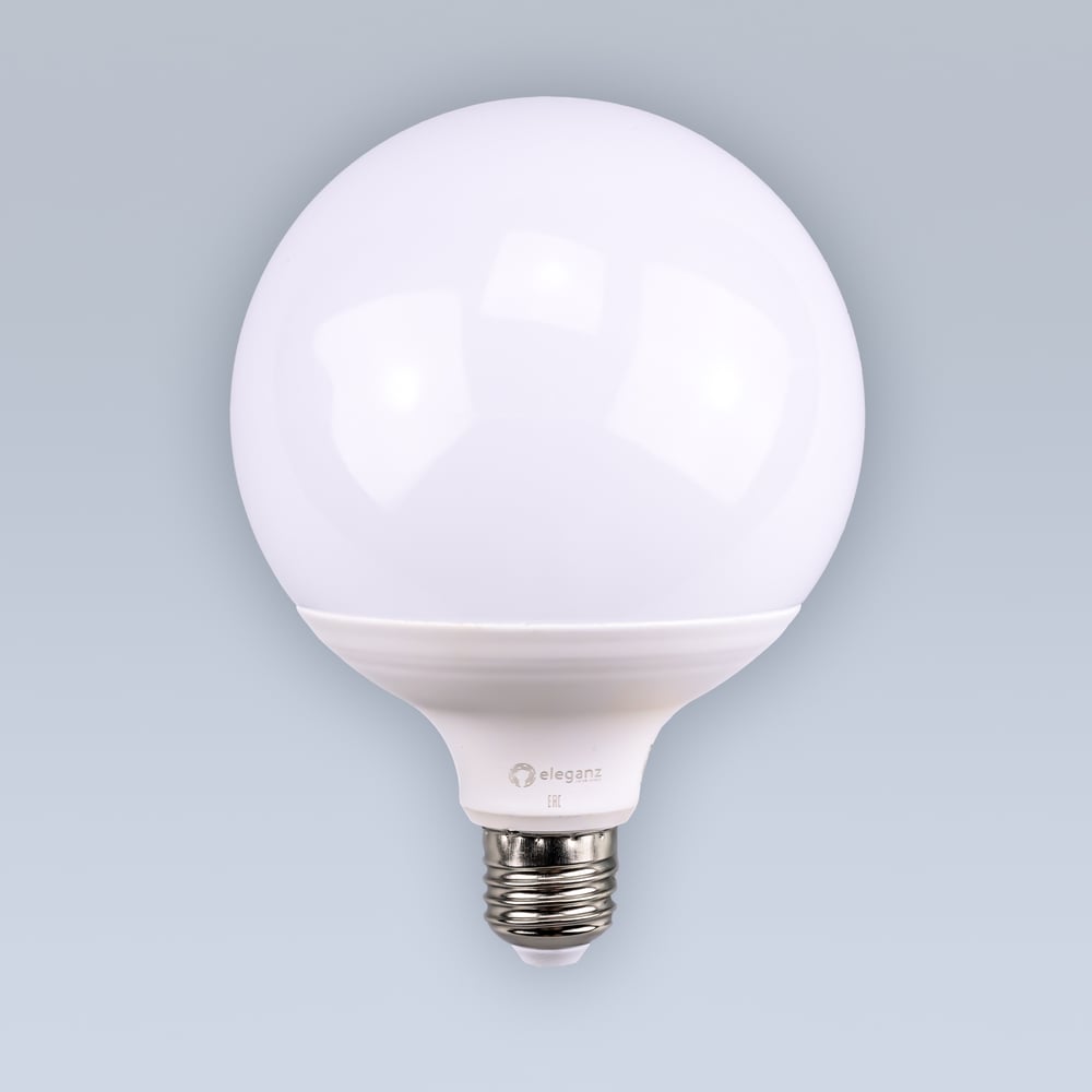 Изображение товара Светодиодная лампа ELEGANZ Е27 Шар матовая 21W G120 натурал