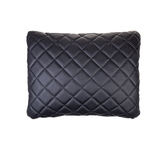 Изображение товара Подушка на сиденье SKYWAY экокожа перф. Черная строчка Черная S10301002