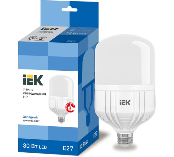 Изображение товара Лампа IEK LED, HP, 30вт, 230В, 6500К, E27 LLE-HP-30-230-65-E27