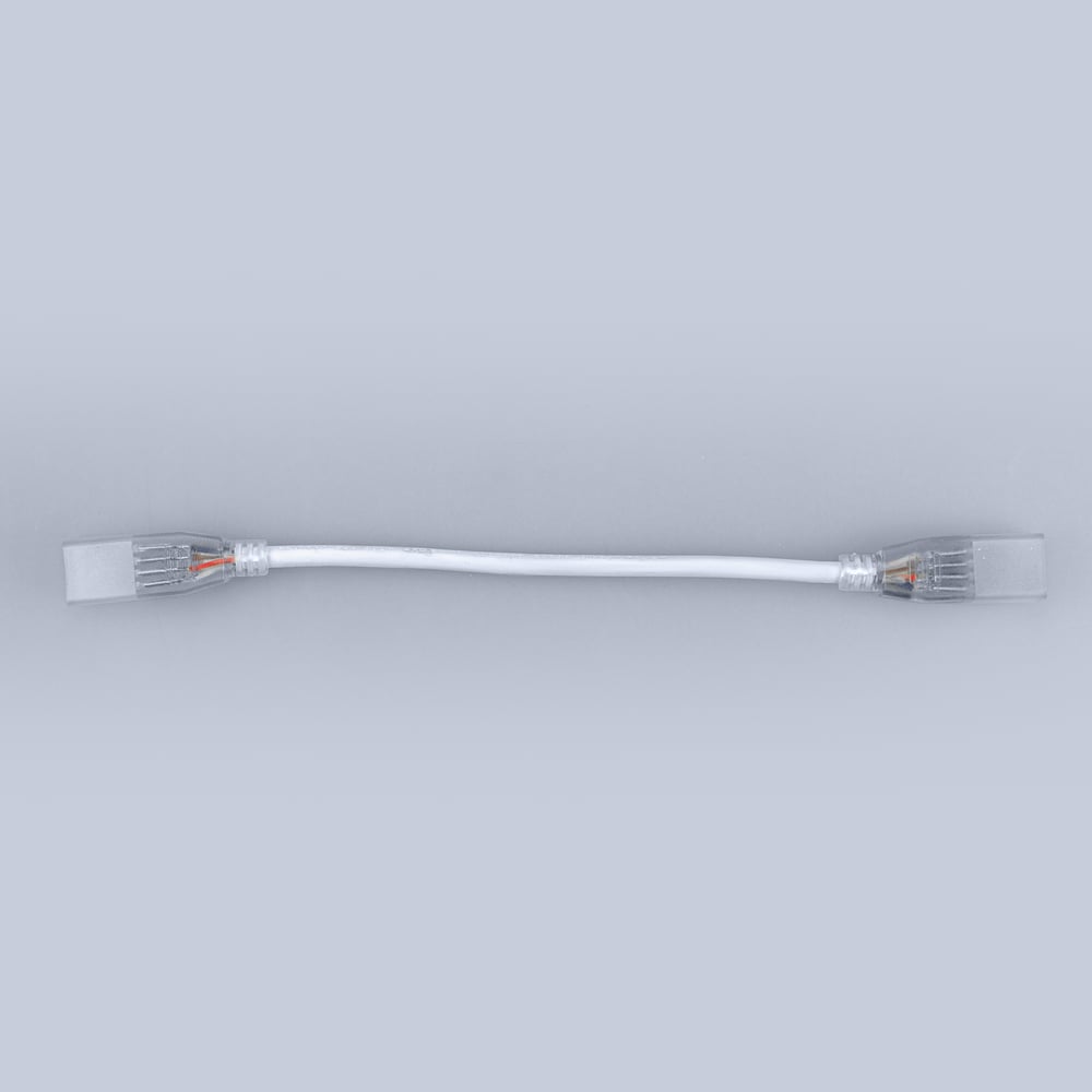 Изображение товара Коннектор соединитель с проводом ELEGANZ 15см для ленты RGB 220V 4шт