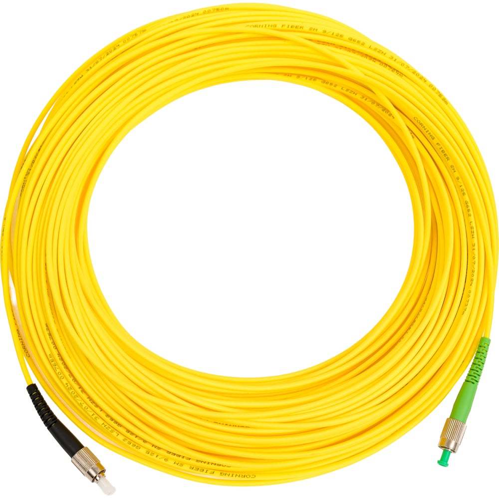 Изображение товара Оптический патч-корд TopLAN 50м симплексный SM 9/125 FC-FC UPC-APC
