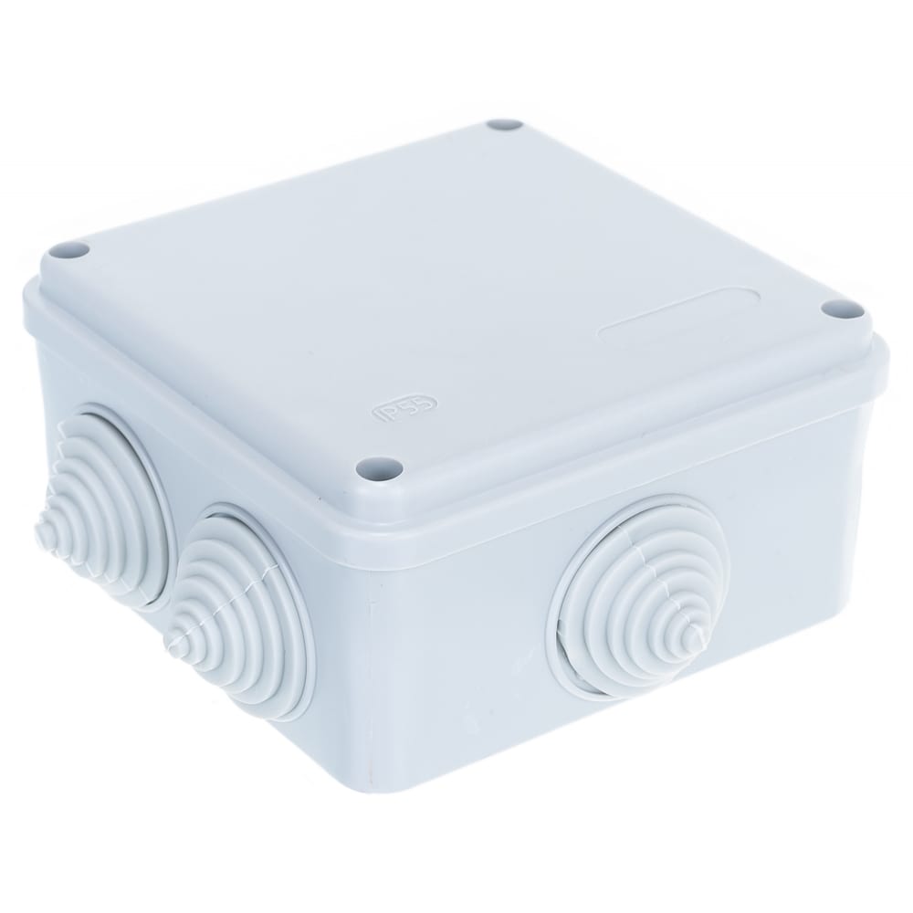 Распаячная коробка ЭРА коробка распаячная открытая 100х100х55 мм tdm electric с крышкой 8 входов бук ip54 sq1401 0613