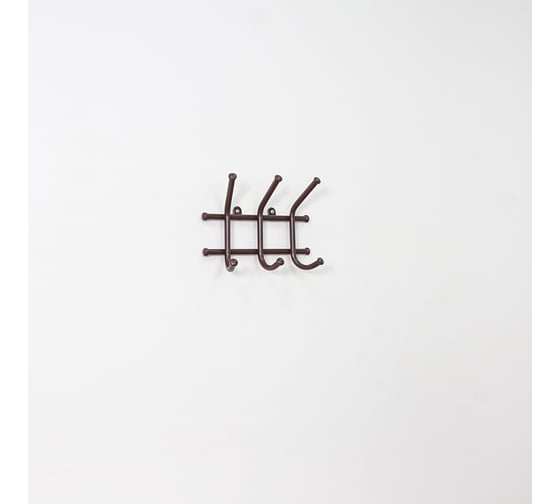 Изображение товара Вешалка настенная ЗМИ Норма 3 коричневый ВН64 КОР