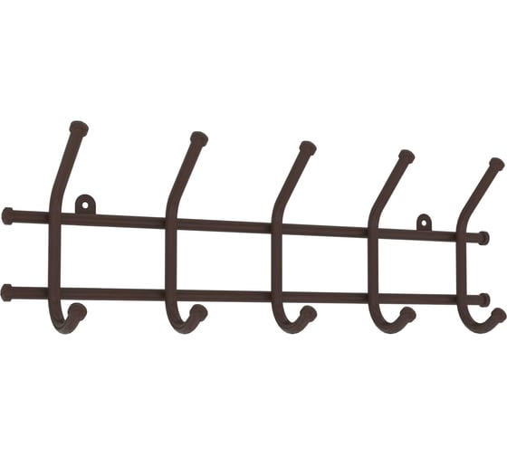 Изображение товара Вешалка настенная ЗМИ / Норма 5 / цвет коричневый ВН 24  КОР