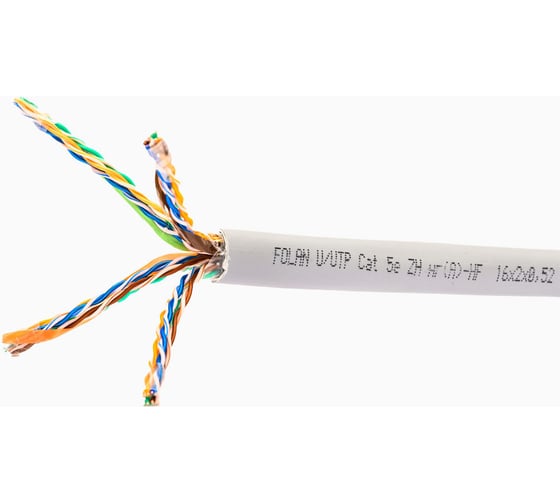 Изображение товара Кабель Folan Кабель U/UTP Cat 5e ZH нг(А)-HF 16x2х0,52 305 м U162052ZHHF