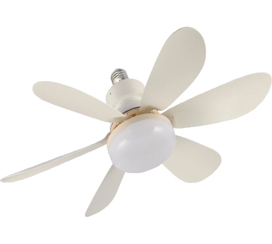 Изображение товара Вентилятор с подсветкой Фарлайт 45 Вт 3 ССТ 2700/4000/6500 K с ПУ Е27 в комплекте FAR000261