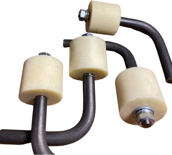 Изображение товара Ролик поддерживающий 23 БОЛТА гнутый, капролон, 4 шт. 1003