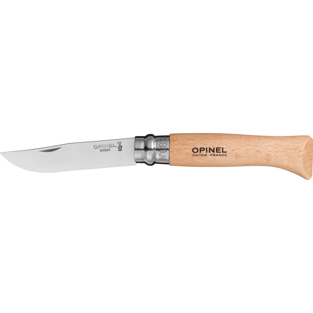 Изображение товара Нож Opinel №8 рукоять из бука 000405 Изображение товара Нож Opinel №8 рукоять из бука 000405