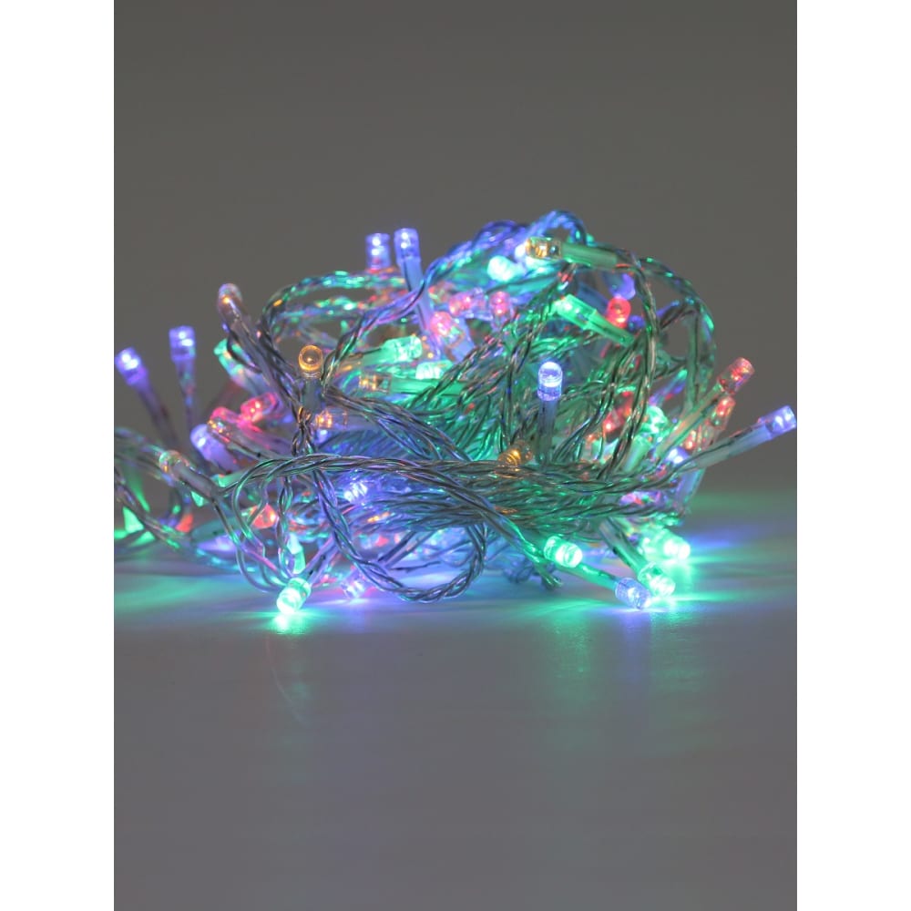 фото Электрогирлянда morozco светодиоды уличные, 6 м+5 м провод, 120 ламп, 8 функций, холодный белый/многоцветный, э55570002