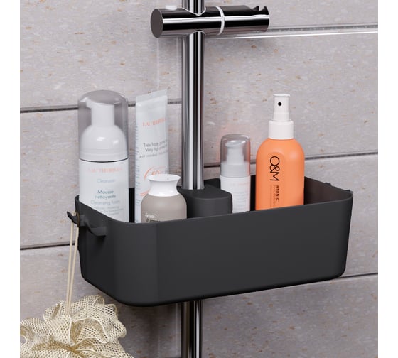 Изображение товара Полка для душа Berossi Kvina (базальт) АС 92881000