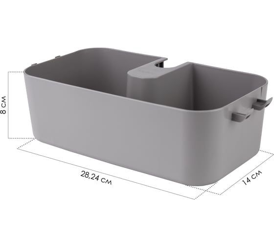 Изображение товара Полка для душа Berossi Kvina (дымчато-серый) АС 92865000