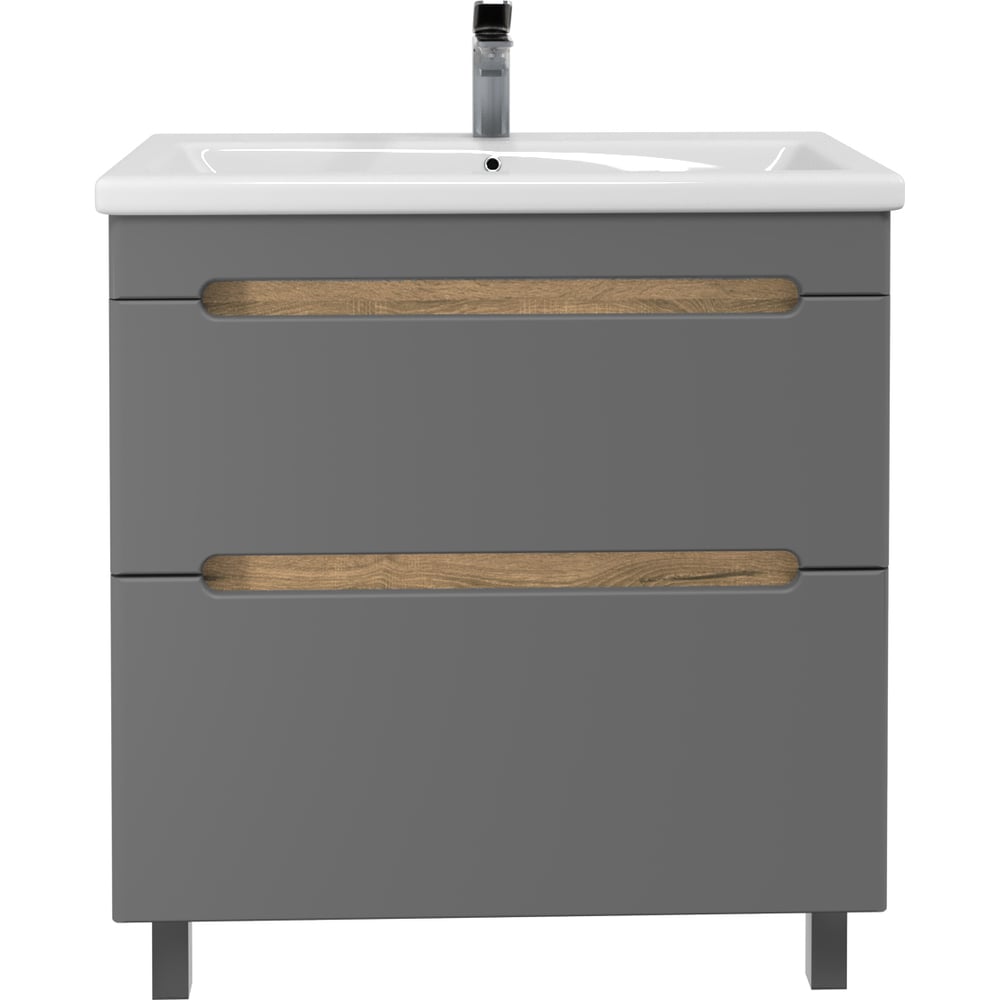 Изображение товара Напольная тумба для ванной комнаты Sanstar Diva 80 с раковиной Como 80 Modern