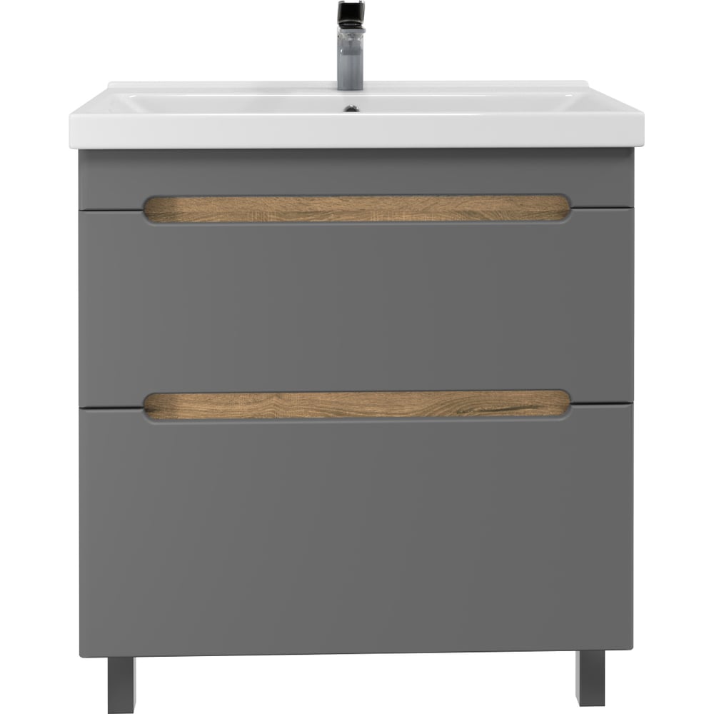 Изображение товара Напольная тумба для ванной комнаты Sanstar Diva 80 с раковиной Фест 80 комплект