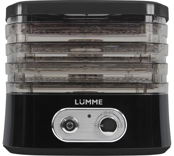 Изображение товара Сушилка для фруктов, овощей LUMME LU-FD1854A 4 поддона черный 42768