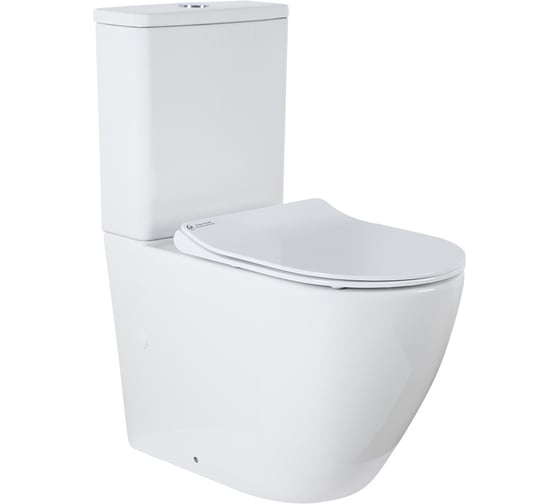 Изображение товара Напольный безободковый унитаз Azario Grado в комплекте с бачком AZ-2141 00051930