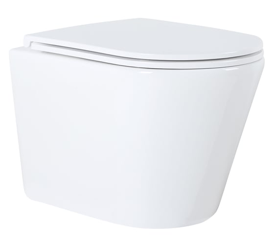 Изображение товара Круглый подвесной безободковый унитаз Azario Teramo в комплекте с сидением AZ-0053 00051934