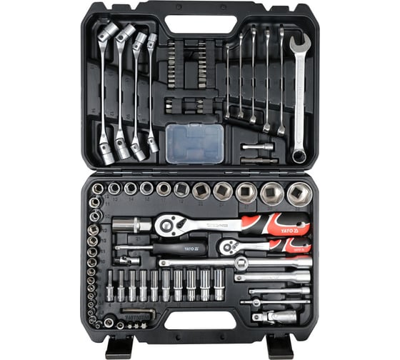 Изображение товара Набор инструментов YATO 1/4, 1/2 93шт. YT-38784