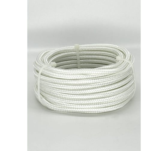 Изображение товара Полиамидный шнур STARFIX 6 мм, белый моток, 10 м SMP-73068-10