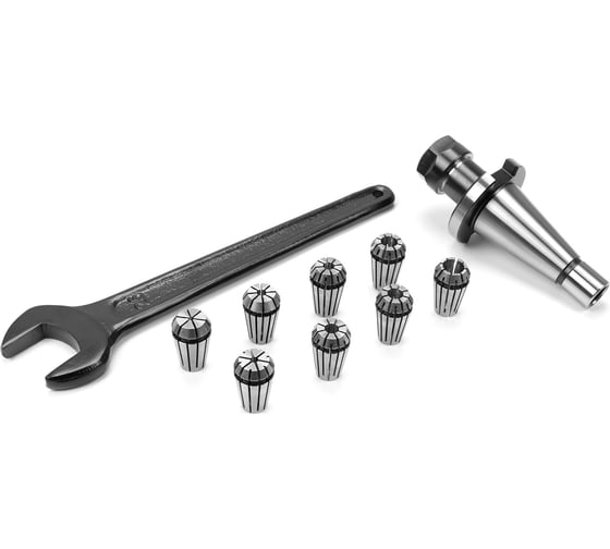 Изображение товара Патрон цанговый 30 с набором цанг ER16 8 шт, 2-10 мм Micron 108032