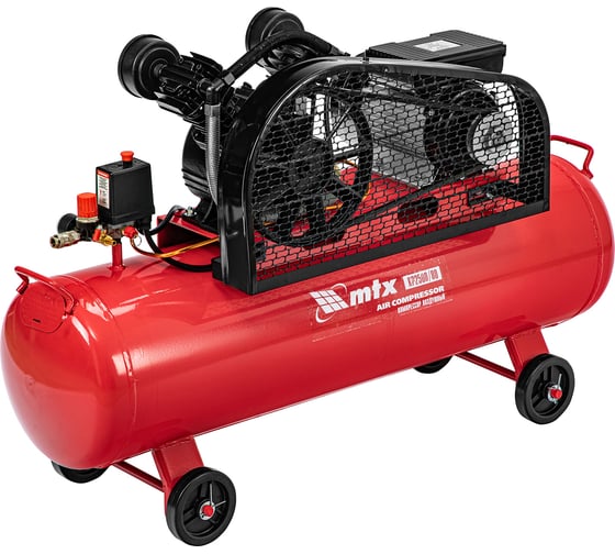 Изображение товара Воздушный компрессор MTX ременной привод кр2500/80, 2,5 квт, 80 литров, 420 л/мин 58022