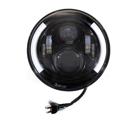 Изображение товара Cветодиодная фара SKYWAY OFF ROAD 178х84,4 мм круглая 12V/24V 40W 6000К 6 Б+Ж LADA Niva S07201080