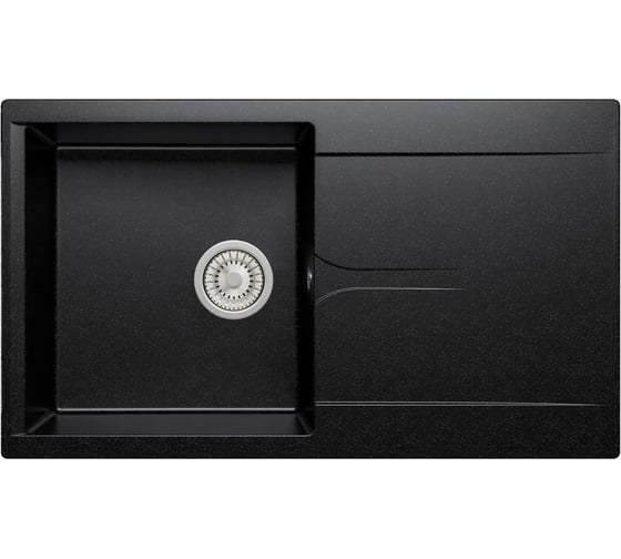 Изображение товара Кухонная мойка мраморная Polygran цвет черный Gals -860 №16 408005