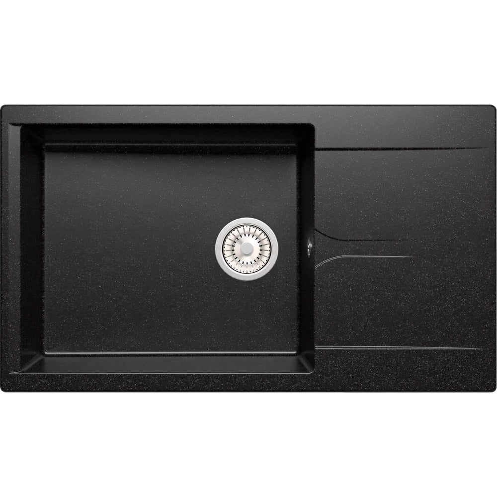 Изображение товара Кухонная мойка Polygran Gals-862 черная из искусственного гранита