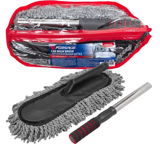 Изображение товара Автомобильная щетка телескопическая Forsage длина 700-850мм, щетка 390x130мм F-CD5010(59225)