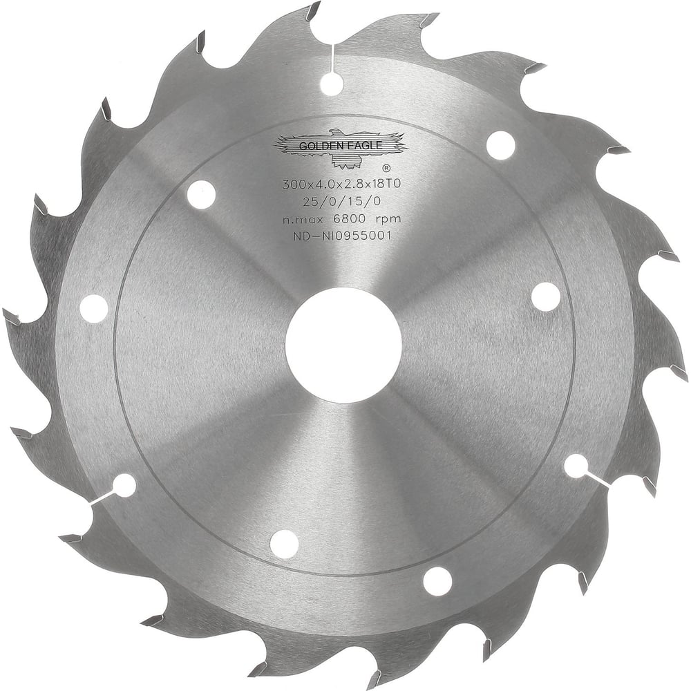Изображение товара Пила дисковая HW многопильная 300x50x4.0/2.8 мм, Z18 FZ Golden Eagle TL26184