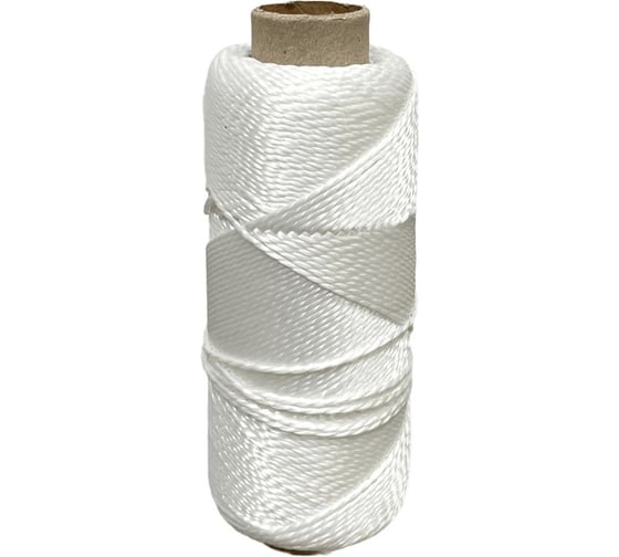 Изображение товара Полиамидная крученая нить STARFIX 1.2 мм, белая, 100 м SMP-77466-100