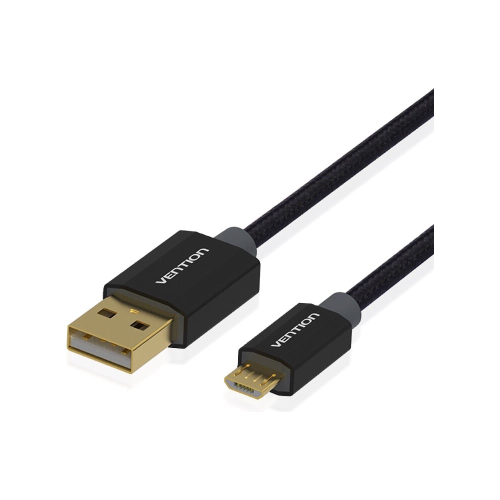 фото Кабель vention usb 2.0 am/micro b 5pin, тканевая оплетка - 0,5 м cadbd