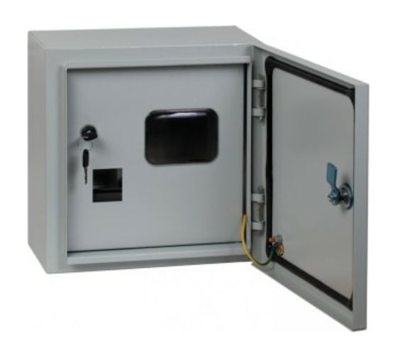 Изображение товара Учетный двухдверный щит EKF ЩУ-1/1-1 IP54 Basic mb54-1-2-bas