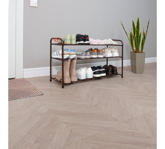 Изображение товара Подставка для обуви ЗМИ "Альфа 33" коричневый ПДОА33 КОР