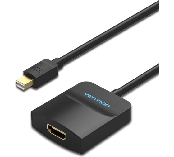 Изображение товара Адаптер-переходник Vention mini DisplayPort 20M; HDMI F, чёрный HBCBB