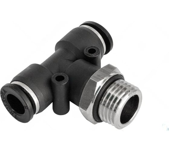 Изображение товара Фитинг тройник трубки ПВХ (наружная резьба) M16x1.5, d 6 мм, 10 шт Дали-Авто DA-01321