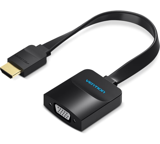 Изображение товара Мультимедиа конвертер Vention HDMI, VGA + аудио, гибкий, плоский ACKBB
