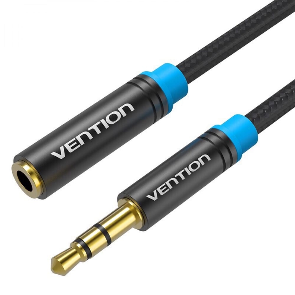 Аудио кабель-удлинитель VENTION кабель vention аудио jack 3 5 mm m jack 3 5 mm f 1 м тканевая оплетка