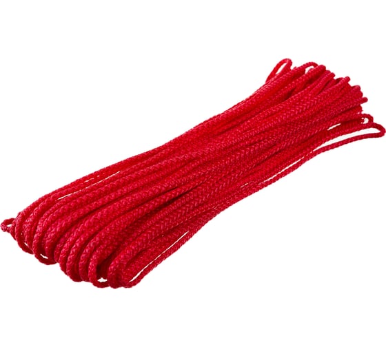 Изображение товара Высокопрочный цветной плетеный шнур Рыжий кот с сердечником, d 3 мм, 20 метров 082294