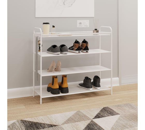 Изображение товара Подставка для обуви ЗМИ "Верона 34" VERONA 34 shoe rack белый ПДОВ34 Б