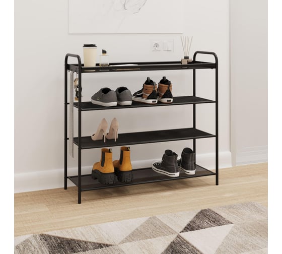 Изображение товара Подставка для обуви ЗМИ "Верона 34" VERONA 34 shoe rack черный ПДОВ34 Ч